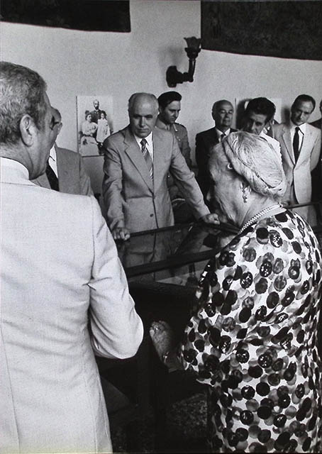 Inaugurazione della rassegna bio-bibliografica sveviana allestita nella Sala Caprin e nell'antisala del museo del Castello di San Giusto